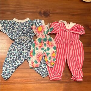 American Girl Handmade Rompers and Two Piece Set